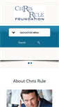 Mobile Screenshot of chrisrulefoundation.org